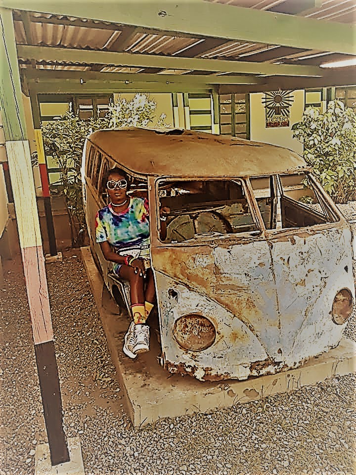 Trenchtown (The Shell of Bob Marley's VW) Kingston, Jamaica