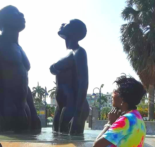 Mesmerized by Emancipation statue