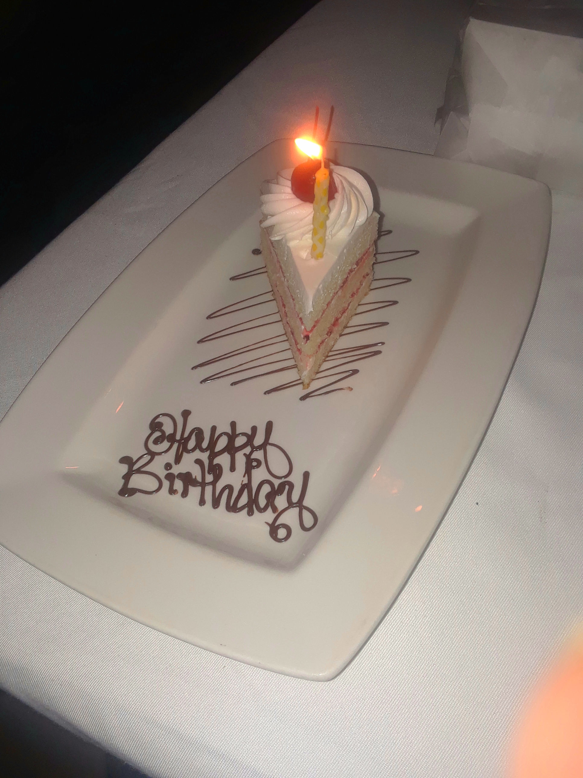 Make a wish! Birthday cakeslice with cake