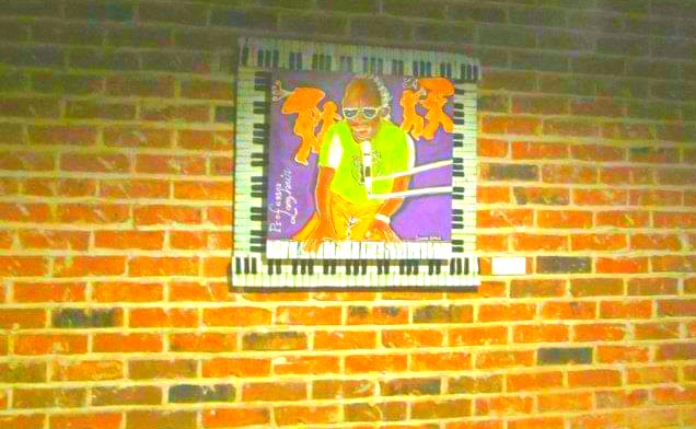 Hotel's artwork  depicting New Orleans jazz