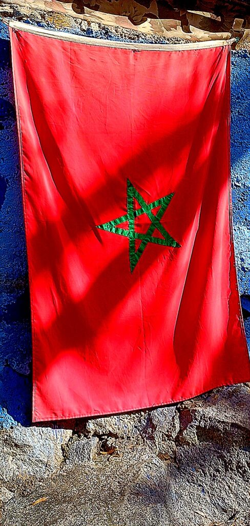 Morocco flag North Africa